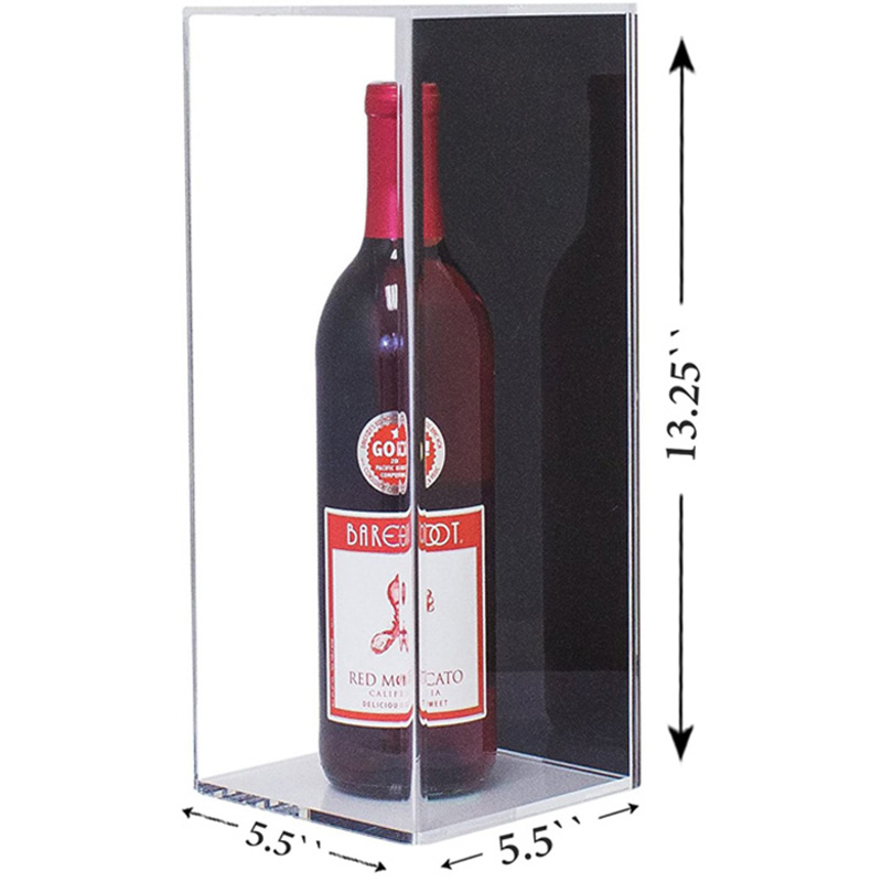 Wholesale acrylic wine box, perspex wine display supplier
