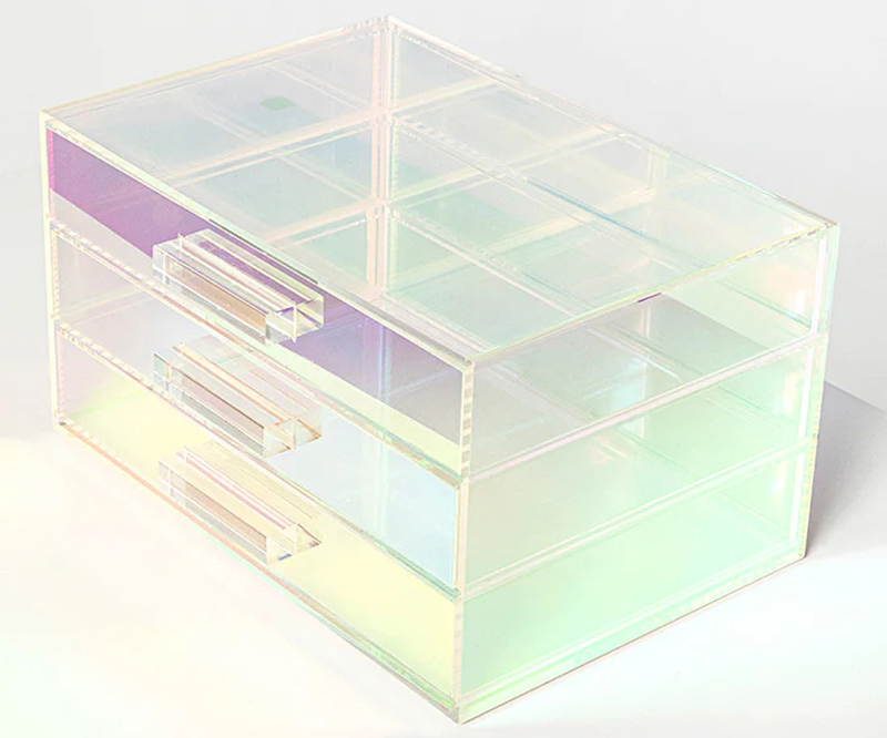 supply iridescent acrylic drawer