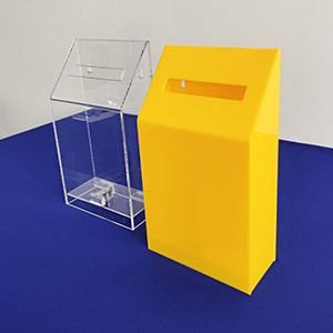acrylic donation box vendor, custom lucite donation box