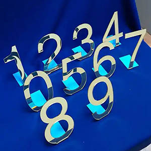 acrylic table number factory, supply lucite table number