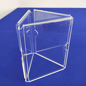 acrylic menu stand supplier, 3 sides lucite menu holder factory