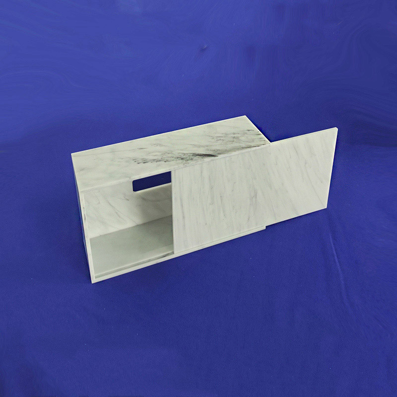 Marble acrylic napkin box, lucite tissue box supplier