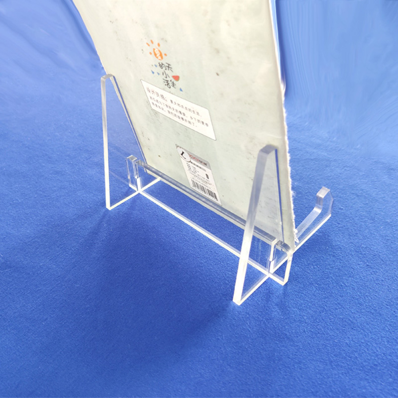 Acrylic book rack wholesaler, custom perspex book stand