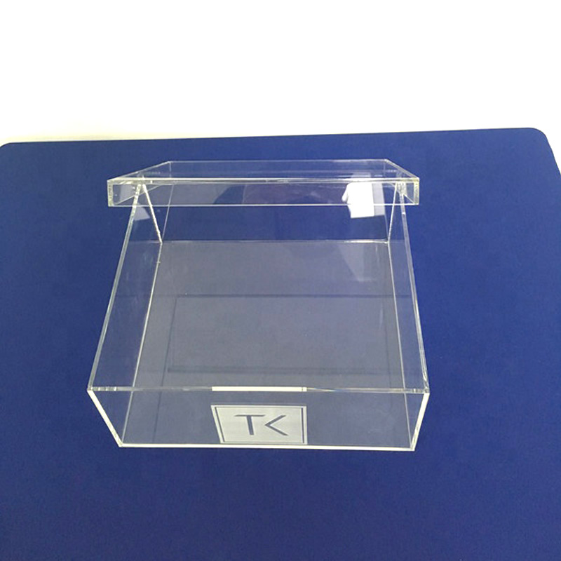 Engraving acrylic gift box wholesaler, custom lucite box