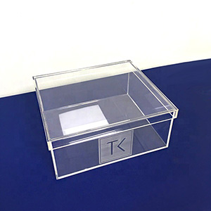 engraving acrylic gift box wholesaler, custom lucite box