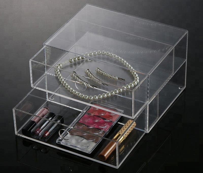 acrylic jewelry drawer case