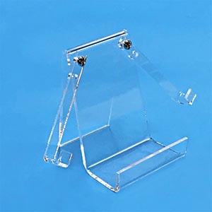 acrylic hand fan stand supplier, custom lucite hand fan display