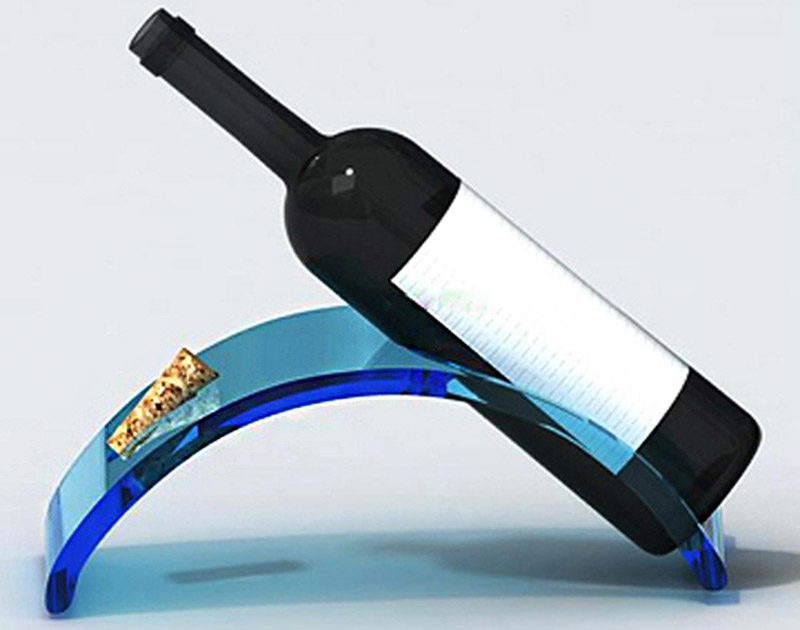 OEM acrylic wine bottle rack