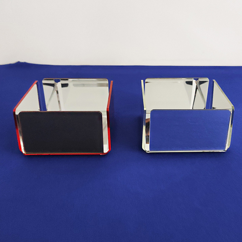 Mirrored acrylic memo box, wholesale perspex memo box