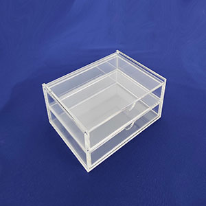 2 tiers acrylic drawer wholesaler, lucite drawer case factory