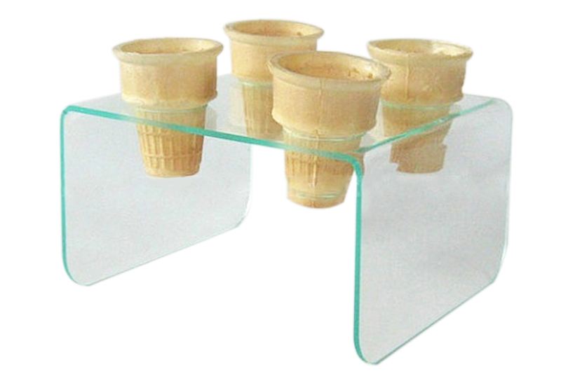 glass green acrylic cone holder