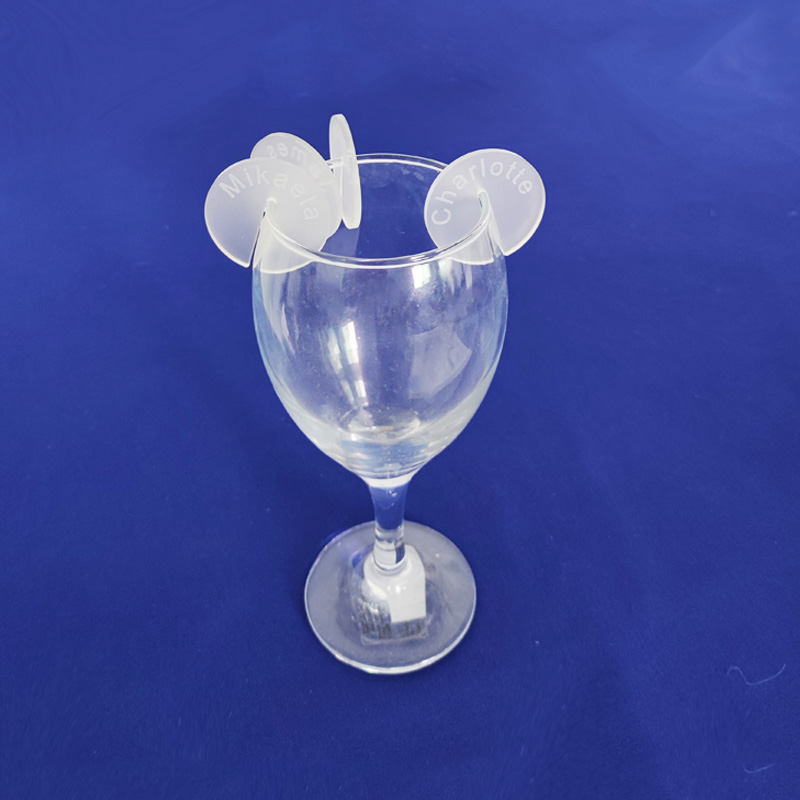 Frosted acrylic drink tag factory, perspex drink marker supplier