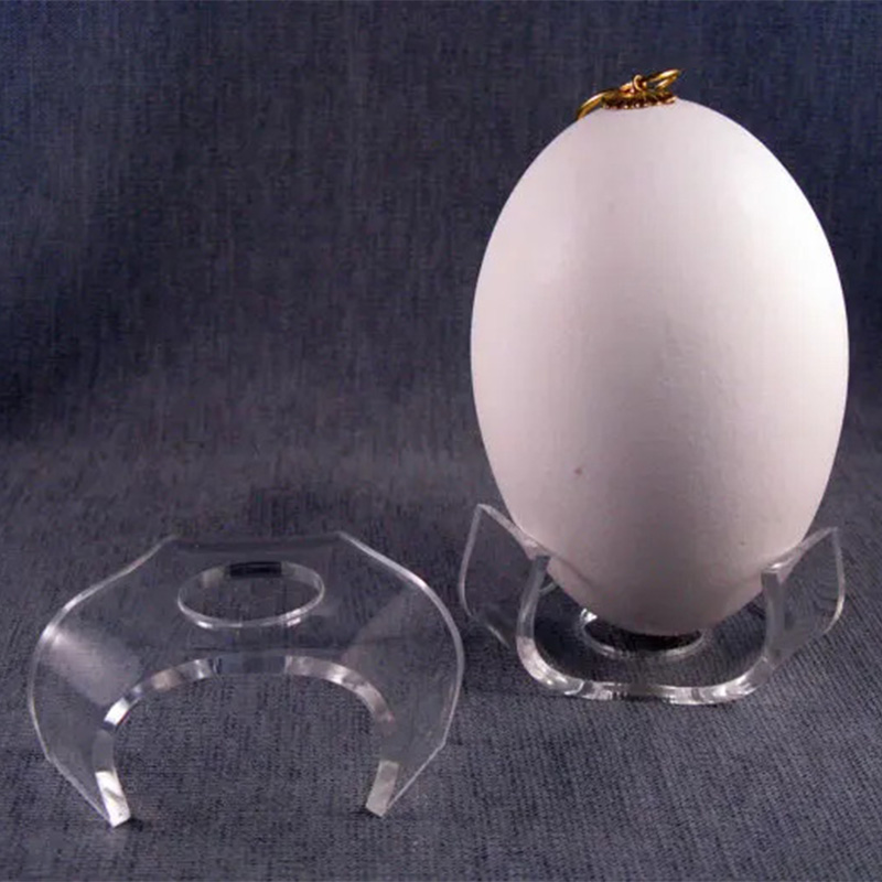 Acrylic egg stand supplier, custom lucite egg holder