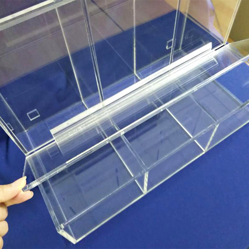 3 compartment acrylic candy box, wholesaler lucite candy box