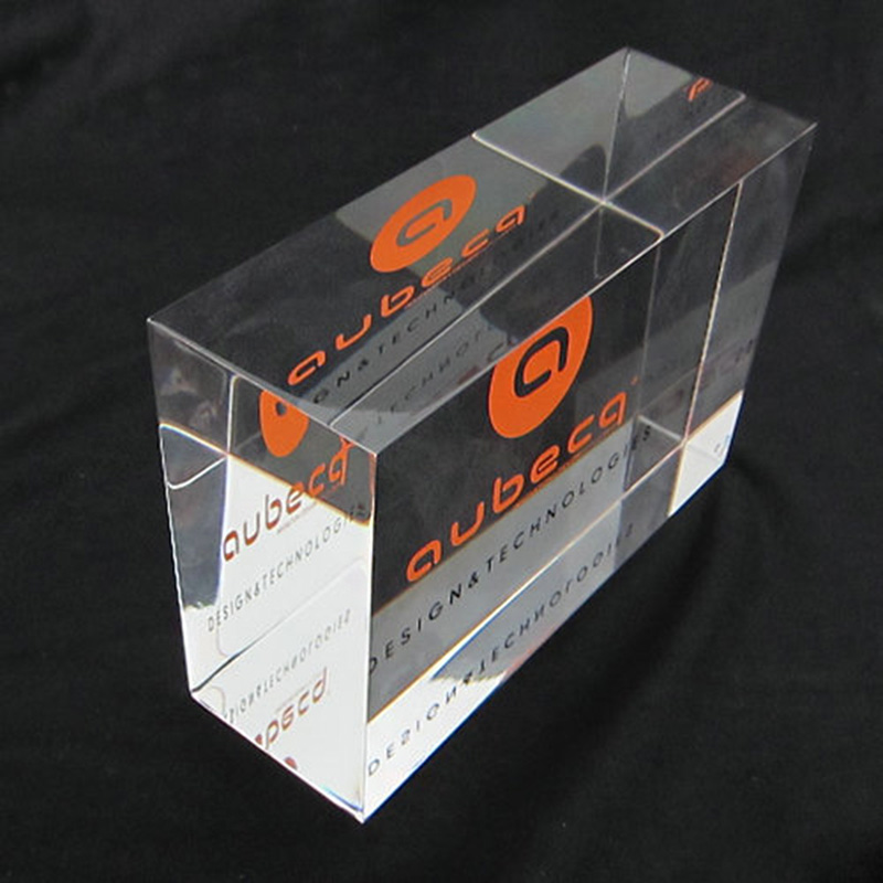 Perspex logo block wholesaler, lucite display block factory