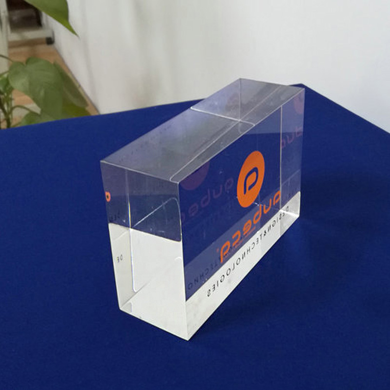 Perspex logo block wholesaler, lucite display block factory