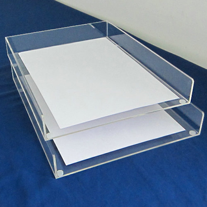 Acrylic paper tray supplier, custom lucite paper tray