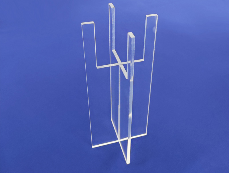 clear acrylic candle stand