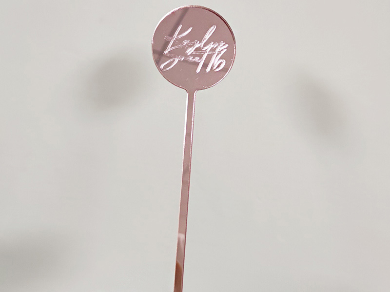 rose gold acrylic stirrer supplier