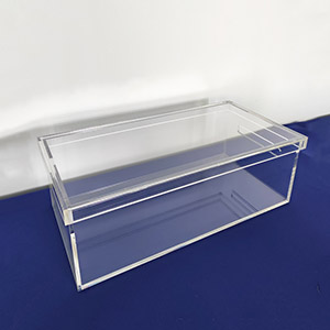 wholesaler acrylic file box, lucite file case with lid