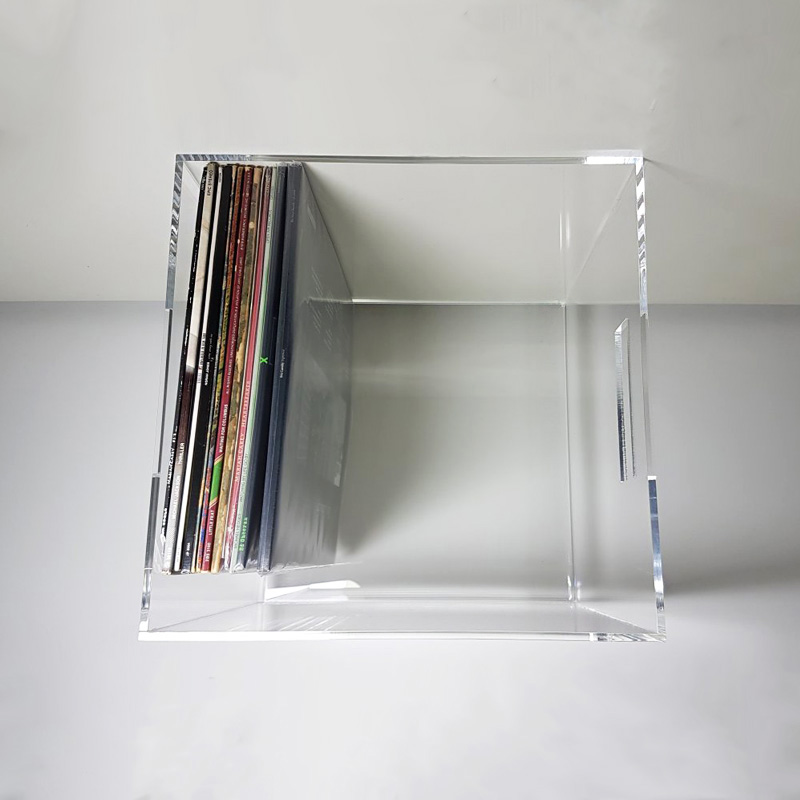 Acrylic vinyl record box supplier, lucite record box factory