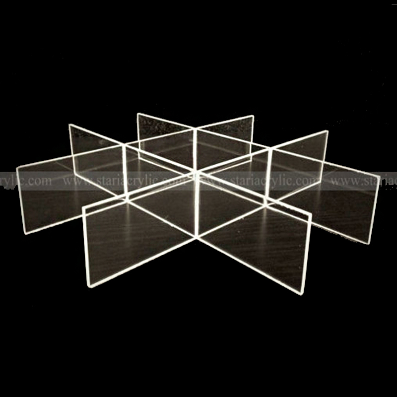 Factory acrylic grid divider, free assemble perspex drawer divider