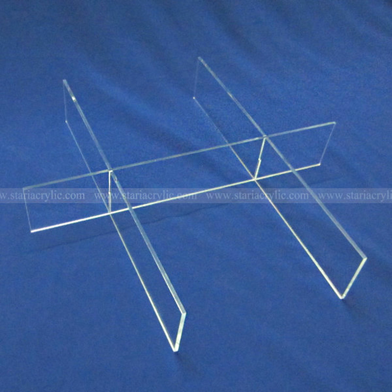 Factory acrylic grid divider, free assemble perspex drawer divider