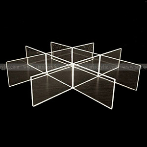 factory acrylic grid divider, free assemble perspex drawer divider