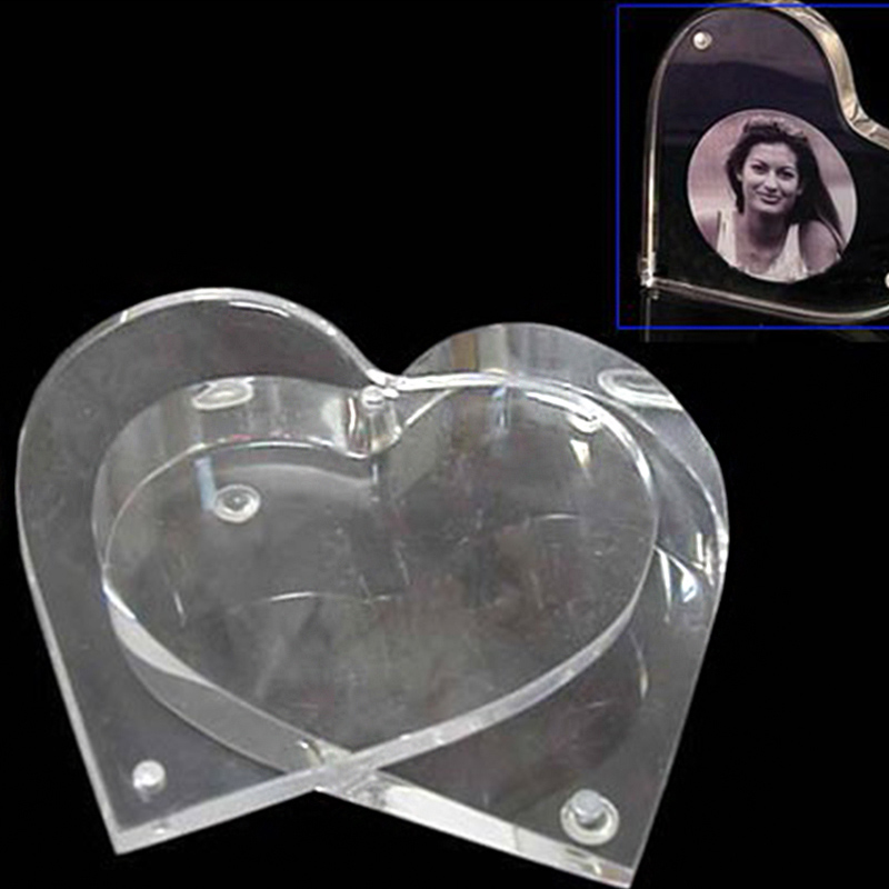 Heart shaped acrylic picture frame, factory perspex photo frame