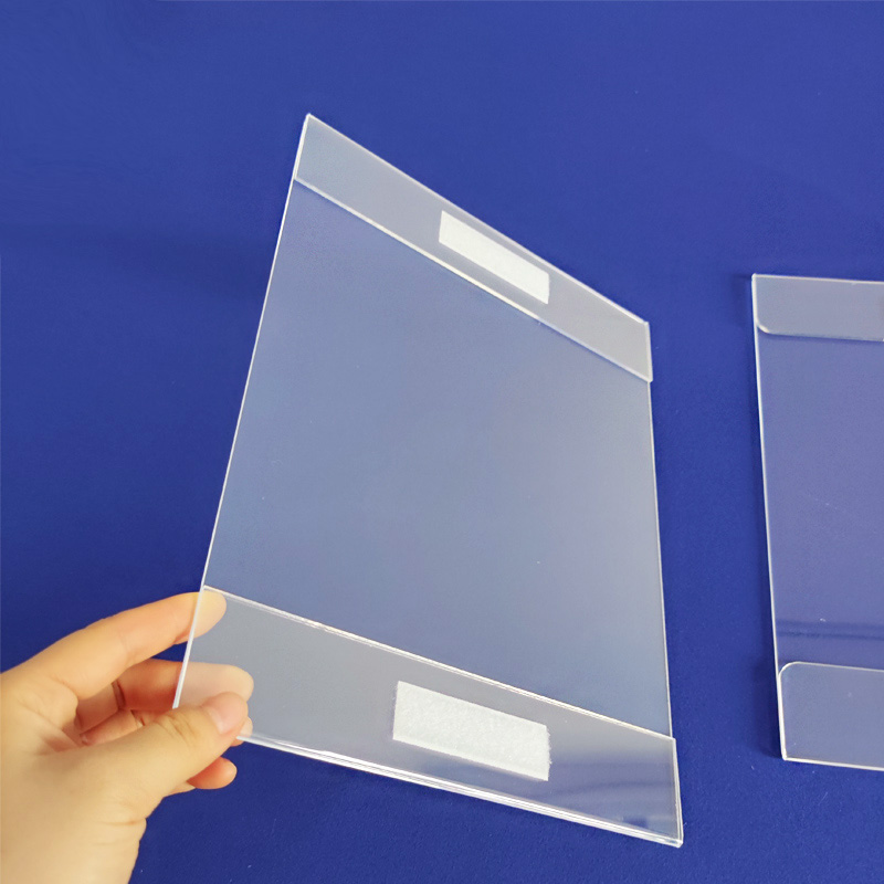 Wholesaler acrylic sign frame with adhesive, wall perspex adhesive sign