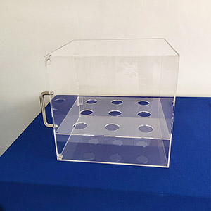 acrylic cone case manufacturer, new perspex waffle cone box
