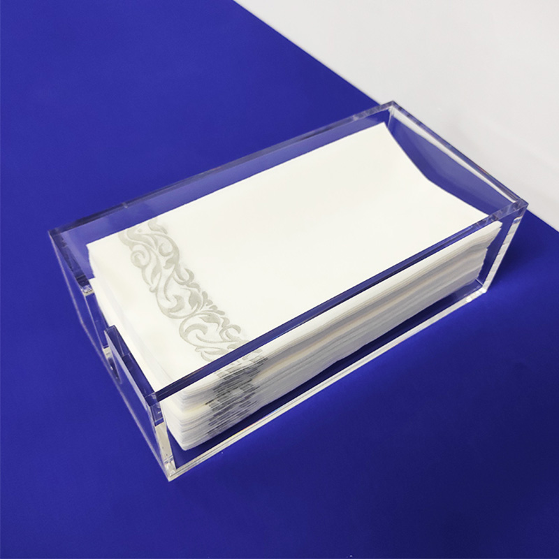 Factory acrylic tissue holder, wholesale lucite napkin holder