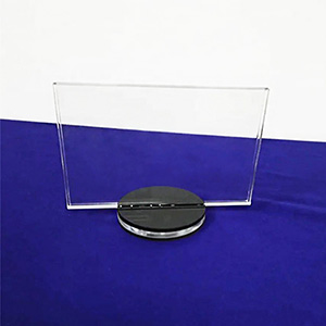 4x6 acrylic sign holder factory, custom perspex sign holder
