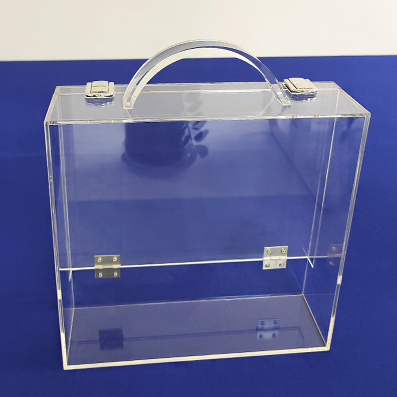 Clear acrylic briefcase manufacturer, modern lucite suitcase supplier