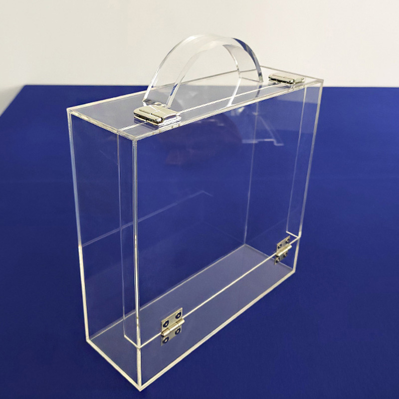 Clear acrylic briefcase manufacturer, modern lucite suitcase supplier