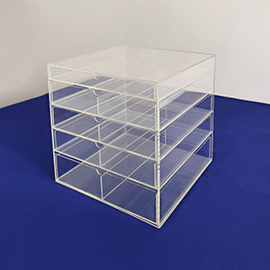 acrylic organizer drawer factory, 5 drawers lucite storage box