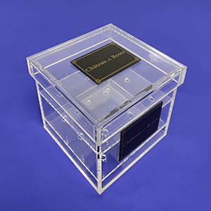 new acrylic flower box manufacturer, custom lucite rose box