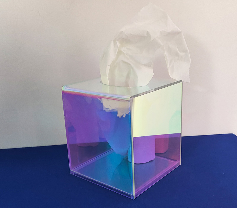 iridescent acrylic napkin holder