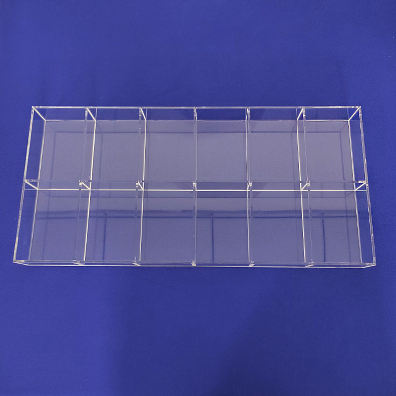 Custom acrylic drawer organizer, supplier lucite desktop organizer