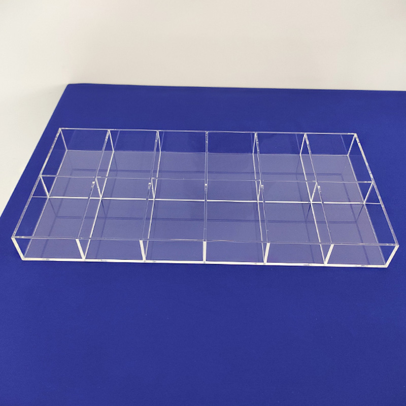 Custom acrylic drawer organizer, supplier lucite desktop organizer