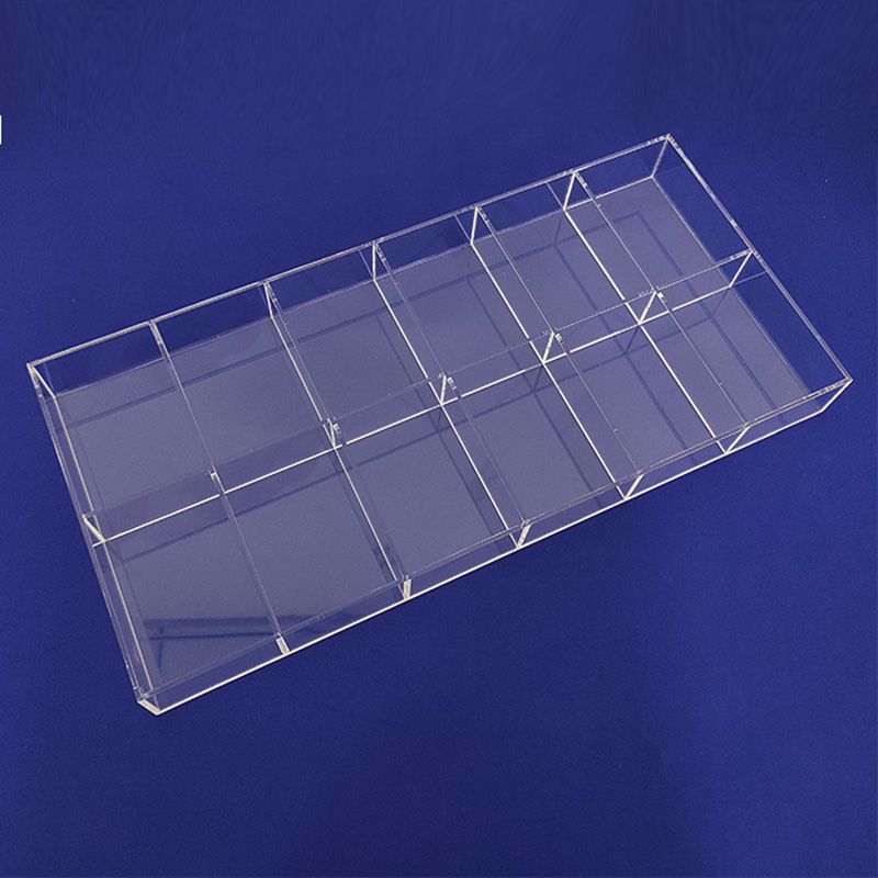 Custom acrylic drawer organizer, supplier lucite desktop organizer