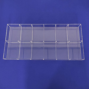 Custom acrylic drawer organizer, supplier lucite desktop organizer