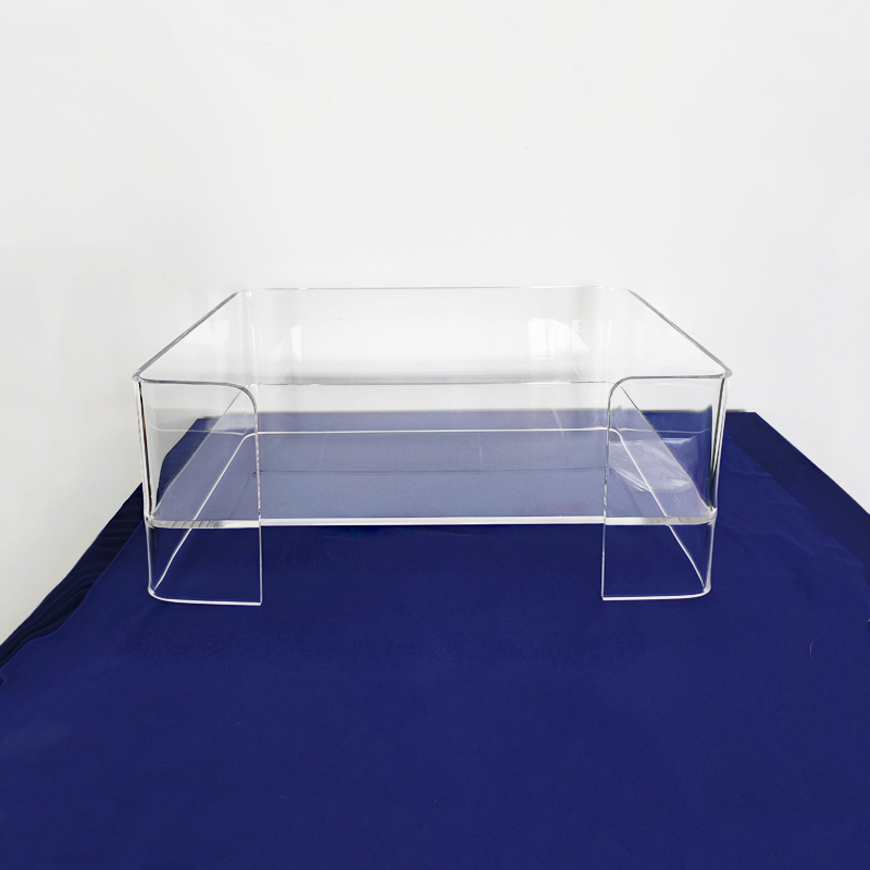 Acrylic dog bed wholesaler, custom perspex pet bed