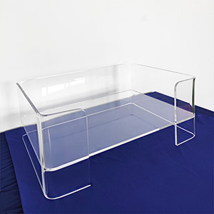 Acrylic dog bed wholesaler, custom perspex pet bed