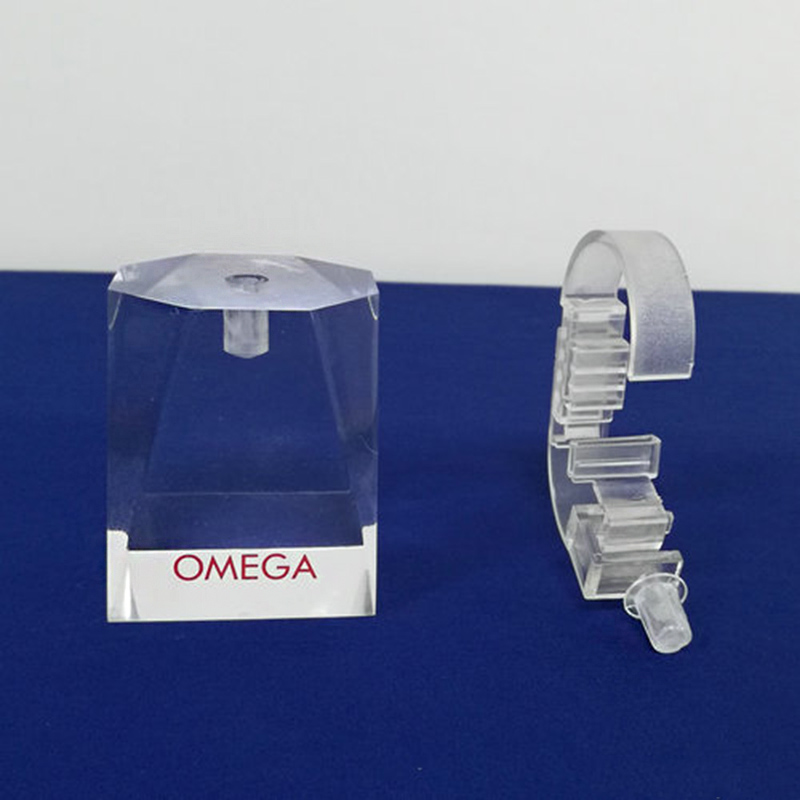 Acrylic watch holder factory, c type lucite watch holder