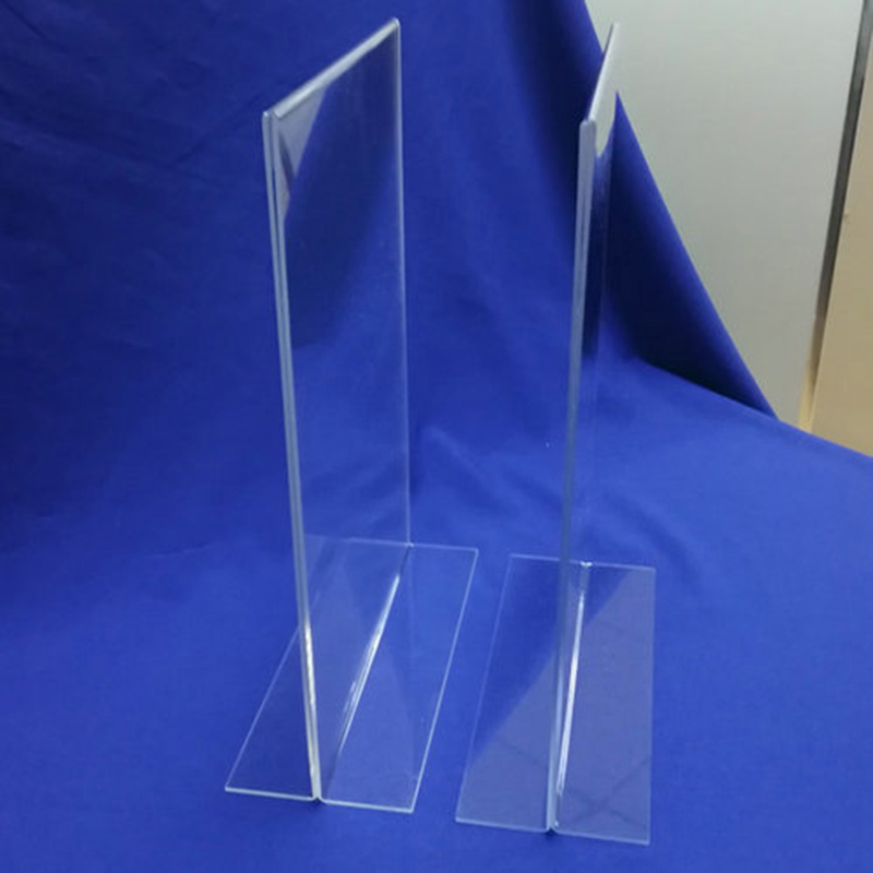 Acrylic vertical sign holder, factory lucite sign stand