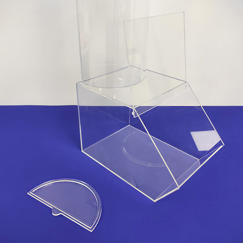 High acrylic candy display box, custom plexiglass candy bin