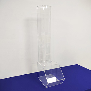 High acrylic candy display box, custom plexiglass candy bin