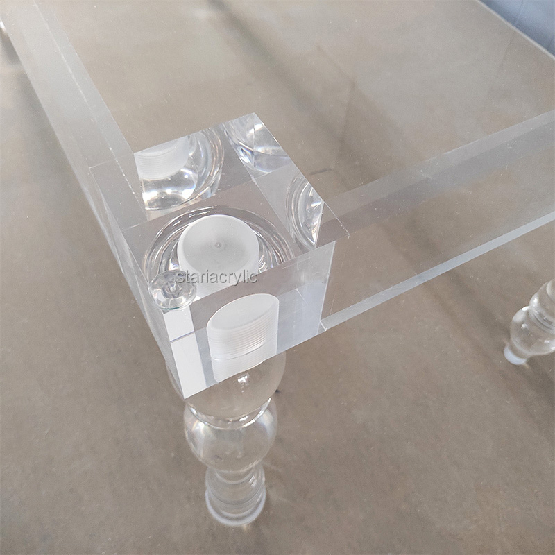 Wholesale acrylic dining table, luxury plexiglass dining table manufacturer