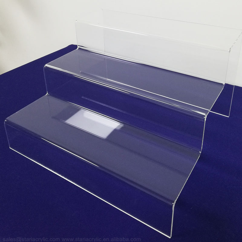 Acrylic step riser wholesale, plexiglass step display supplier